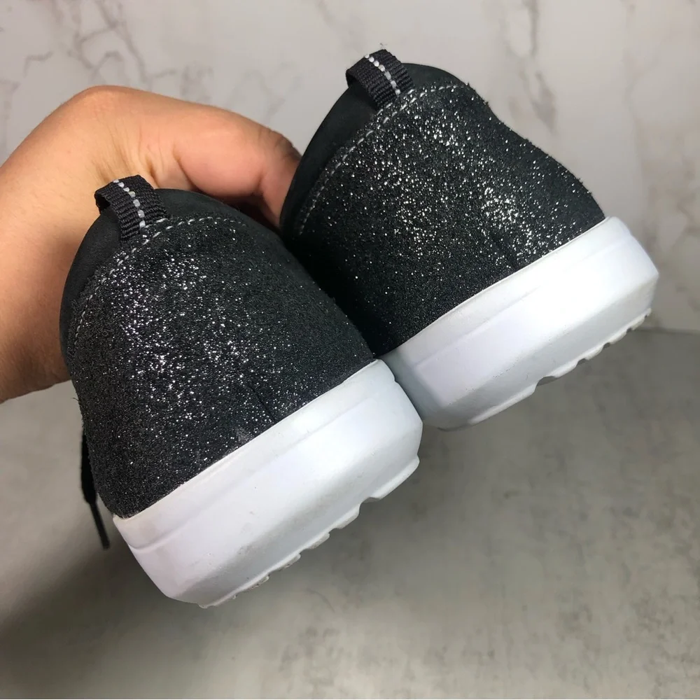 SAS Black Lace-Up Women's Sneakers with White Sole - Picture 6 of 11